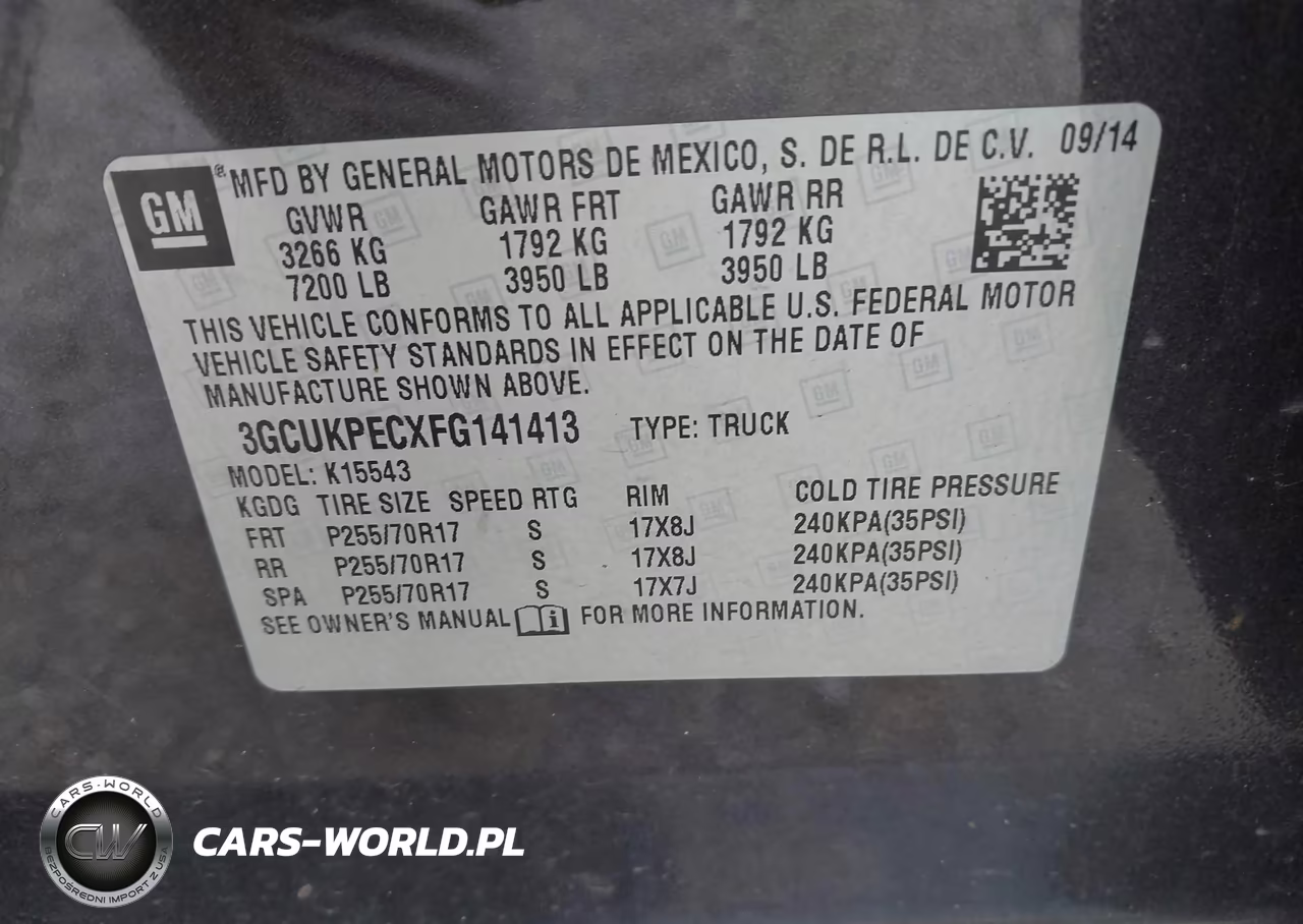 2015 Chevrolet Silverado 1500 Ls VIN:3GCUKPECXFG141413 - 9