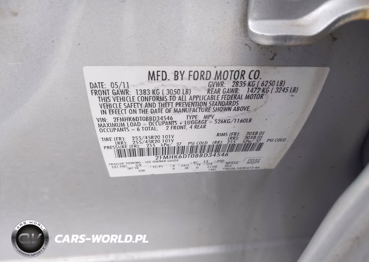 2011 Ford Flex Titanium VIN:2FMHK6DT0BBD34546 - 9