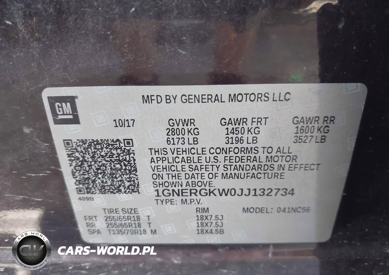 2018 Chevrolet Traverse Lt Cloth VIN:1GNERGKW0JJ132734 - 9