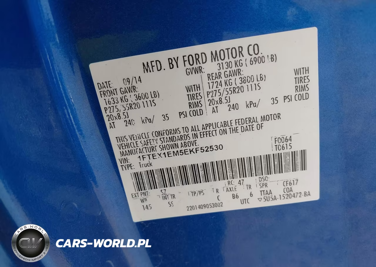 2014 Ford F-150 Stx VIN:1FTEX1EM5EKF52530 - 9