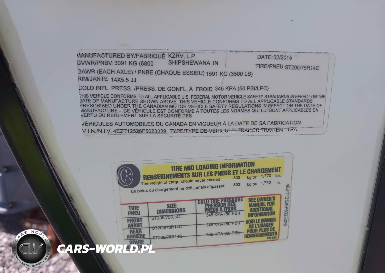 2015 Venture 250Vrk VIN:4EZT12526F5023339 - 9