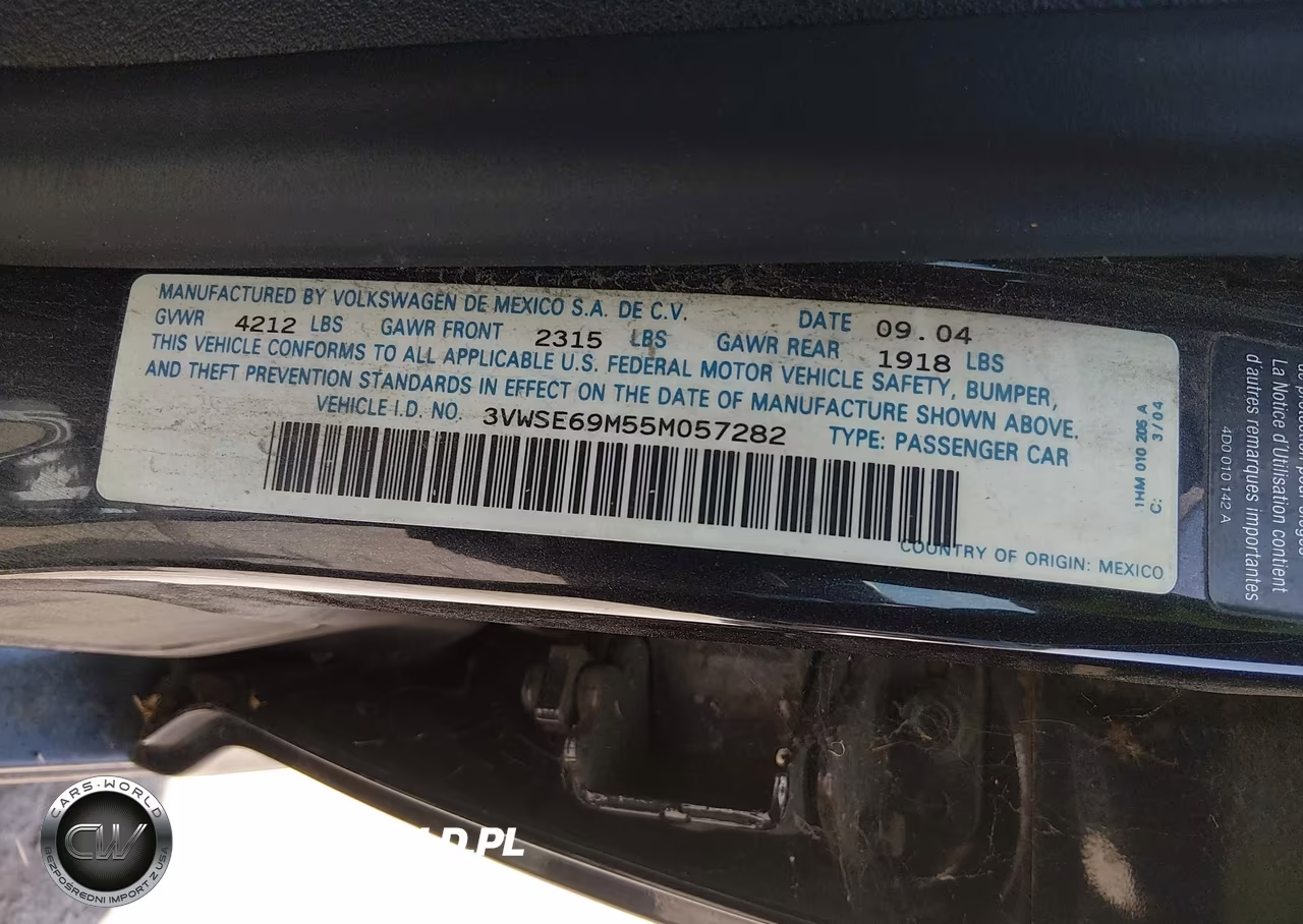 2005 Volkswagen Jetta Gli 1.8T VIN:3VWSE69M55M057282 - 9