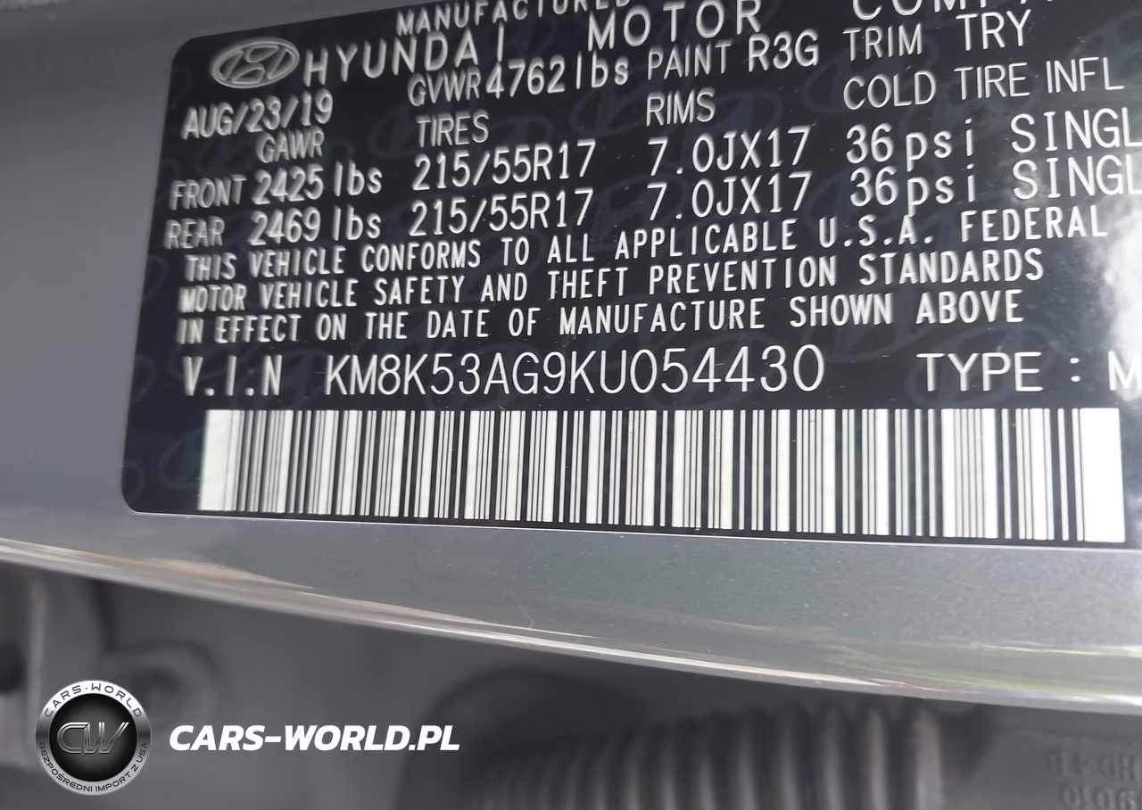 2019 Hyundai Kona Ev Ultimate VIN:KM8K53AG9KU054430 - 9