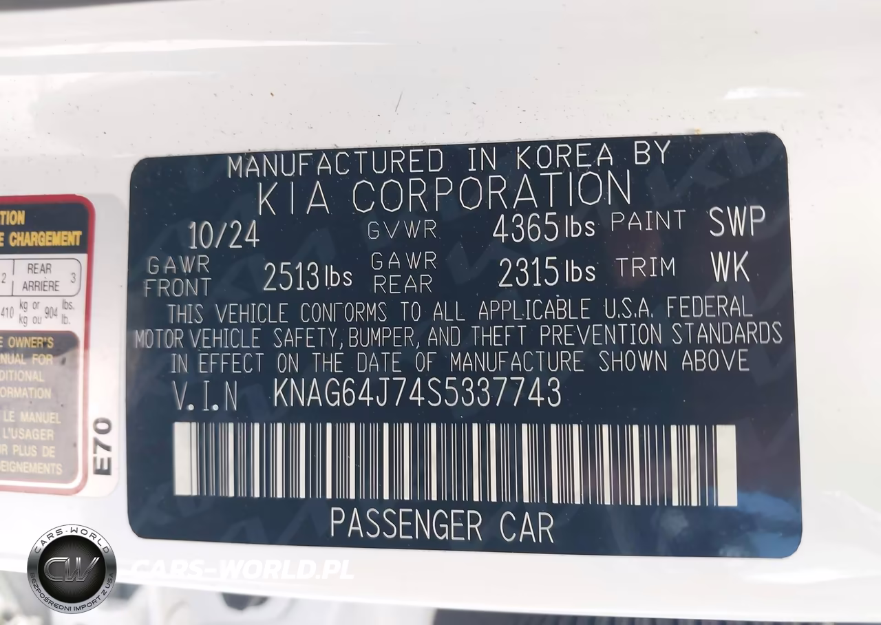 2025 Kia K5 Gt-Line VIN:KNAG64J74S5337743 - 9