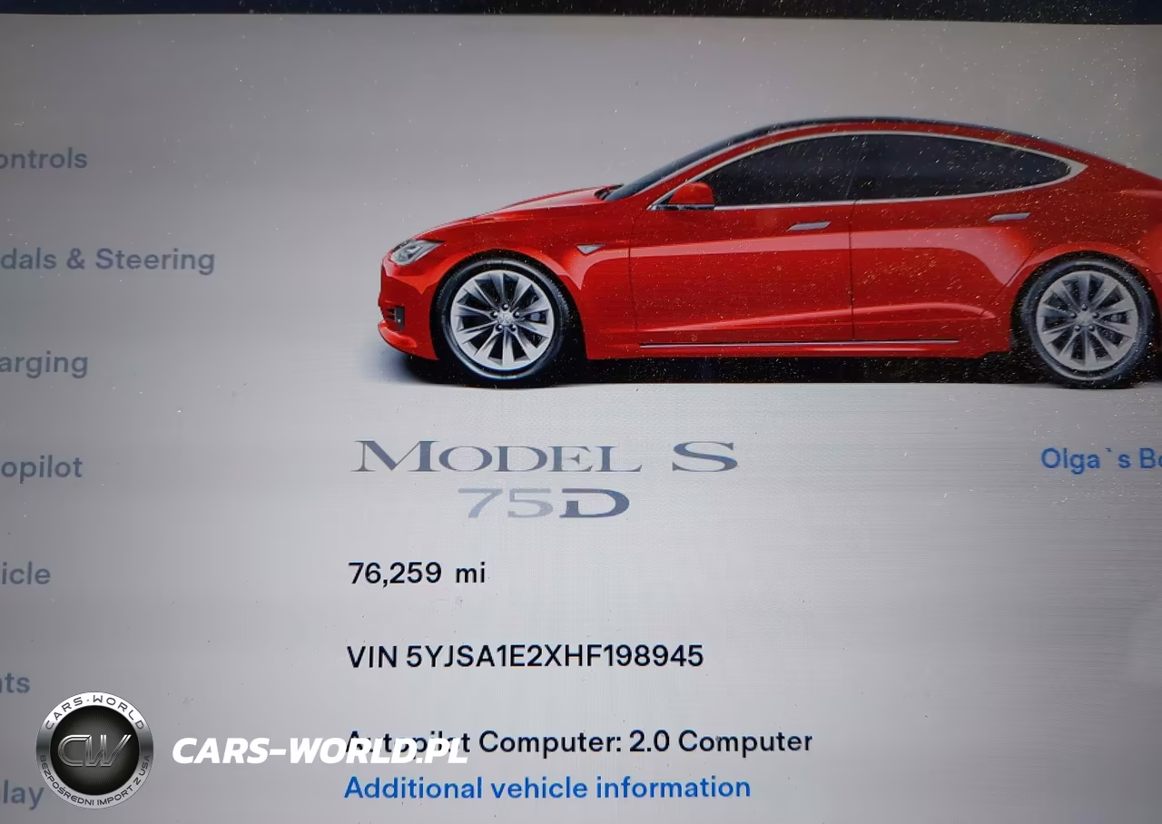 2017 Tesla Model S 100D-60D-75D-90D-P100D VIN:5YJSA1E2XHF198945 - 16
