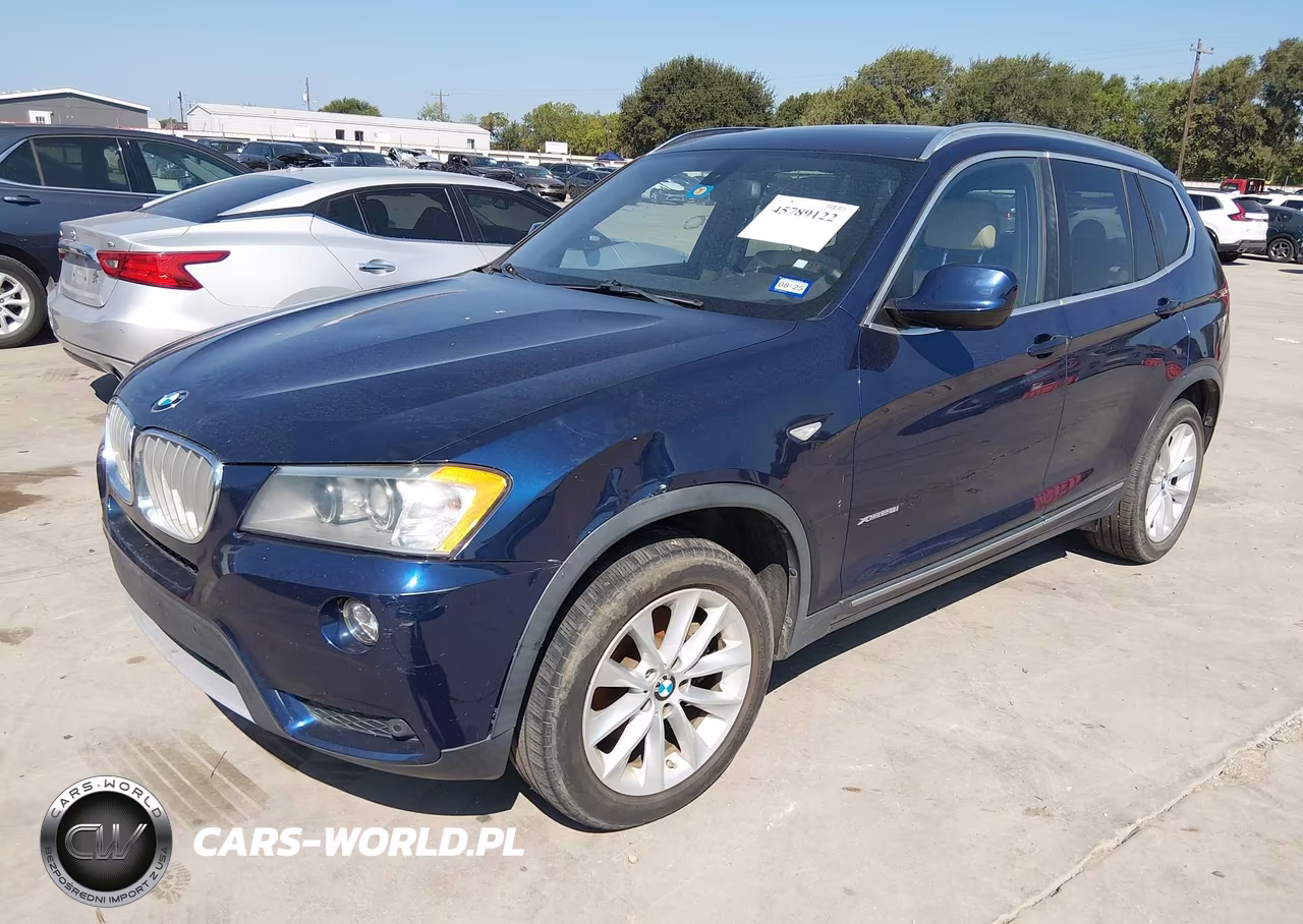 2013 BMW X3 xDrive28I VIN:5UXWX9C5XD0A27831 - 2