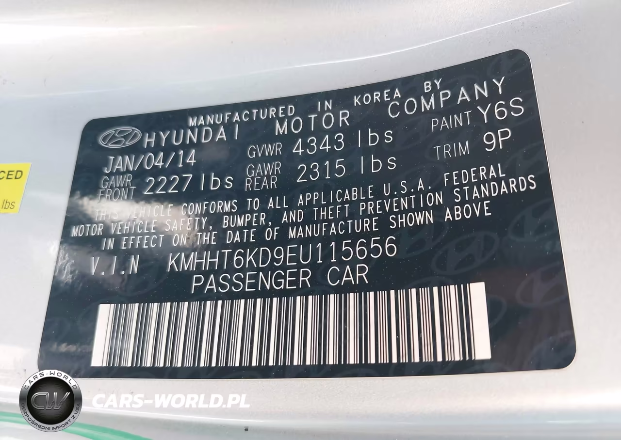 2014 Hyundai Genesis 2.0T Premium VIN:KMHHT6KD9EU115656 - 9