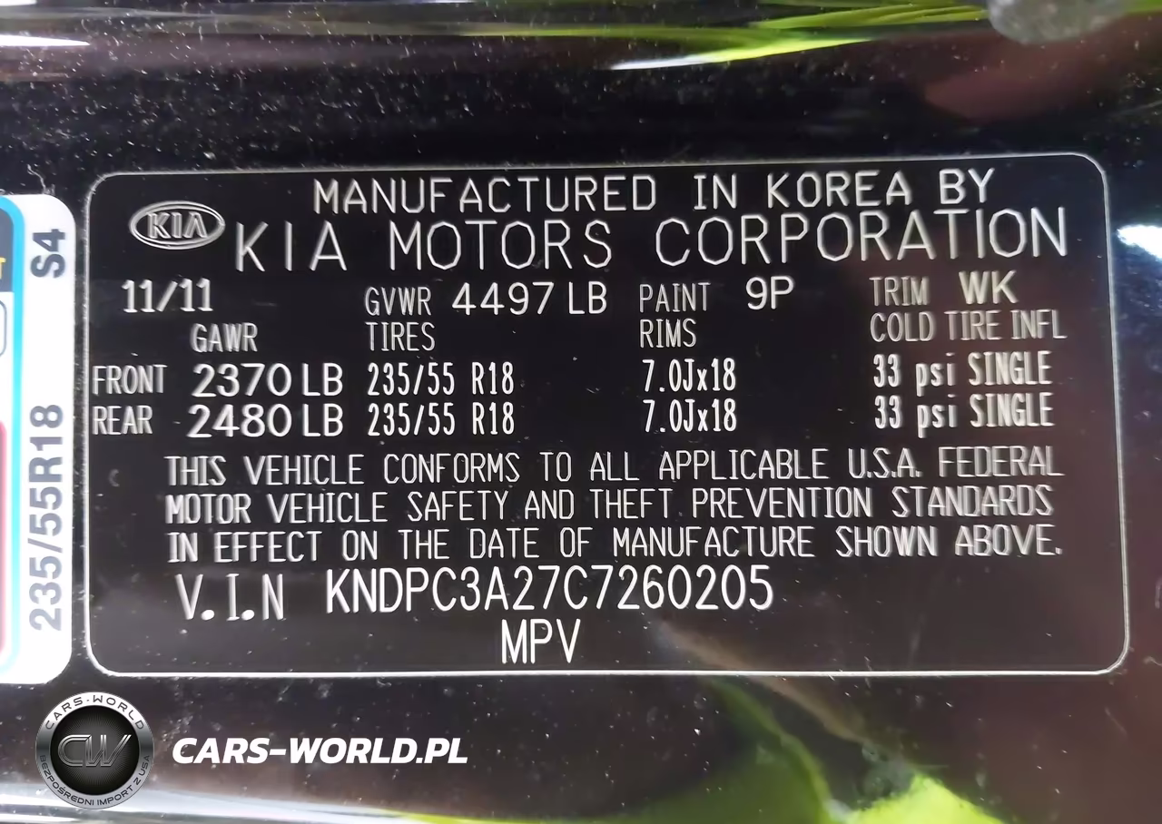 2012 Kia Sportage Ex VIN:KNDPC3A27C7260205 - 9