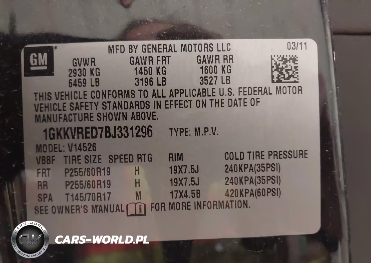 2011 GMC Acadia Slt-1 VIN:1GKKVRED7BJ331296 - 9