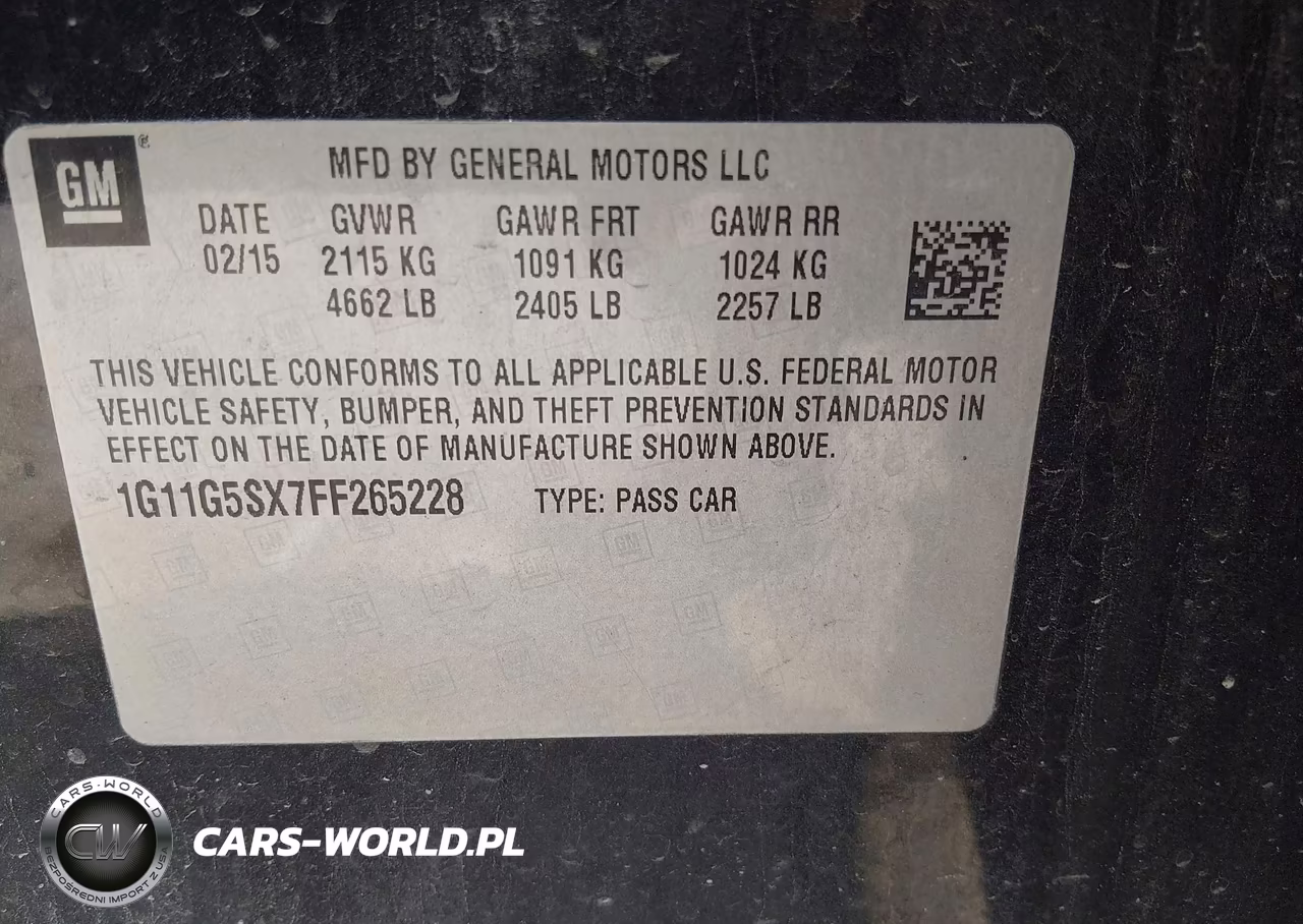 2015 Chevrolet Malibu 2Lz VIN:1G11G5SX7FF265228 - 9