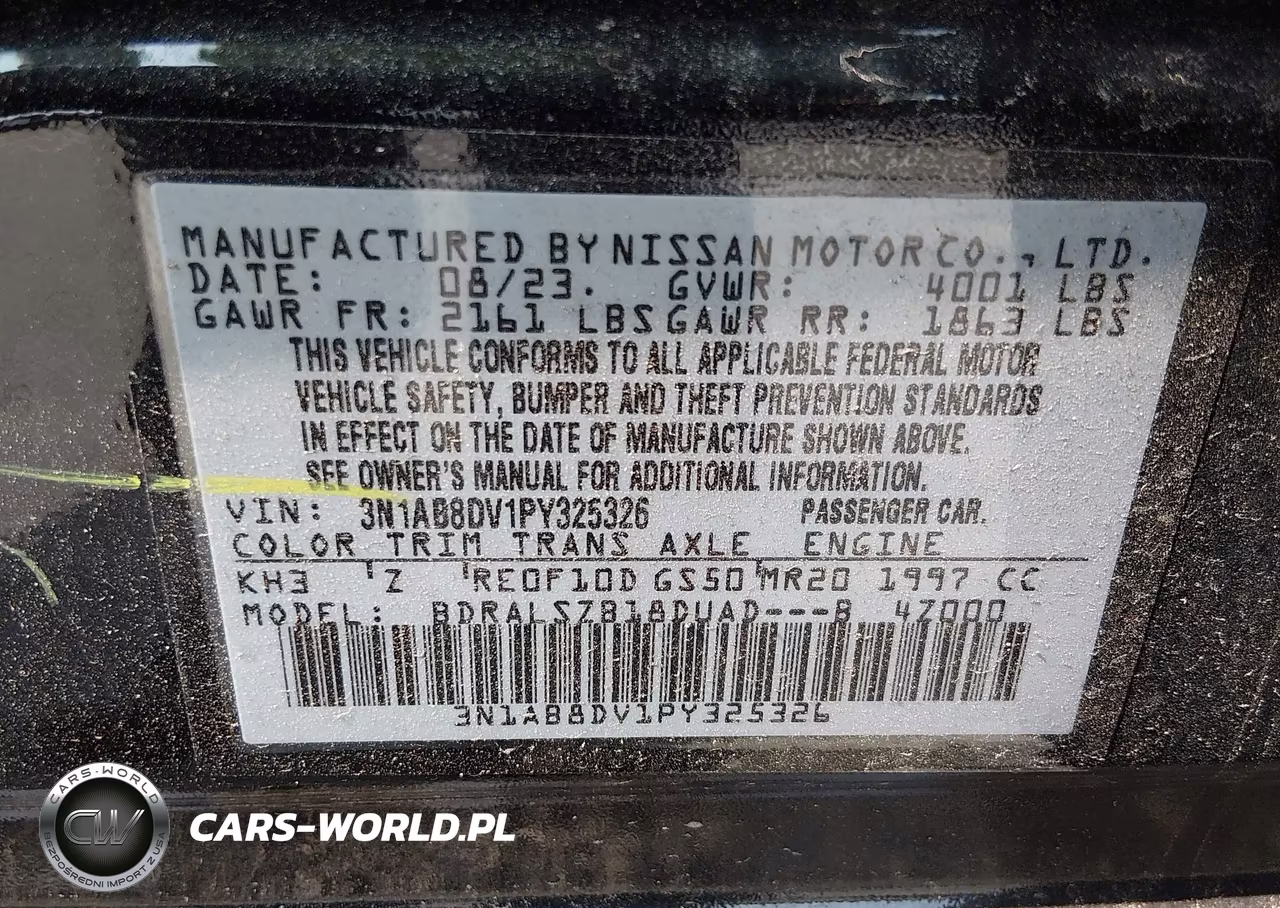 2023 Nissan Sentra Sr Xtronic Cvt VIN:3N1AB8DV1PY325326 - 9