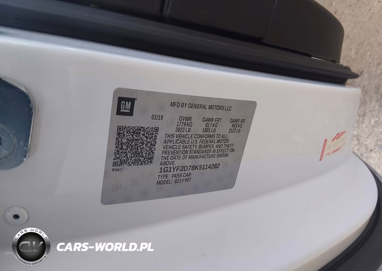 2019 Chevrolet Corvette Stingray VIN:1G1YF2D78K5114282 - 9