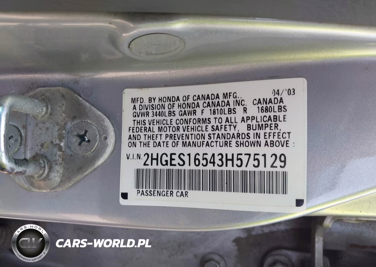 2003 Honda Civic Lx VIN:2HGES16543H575129 - 9