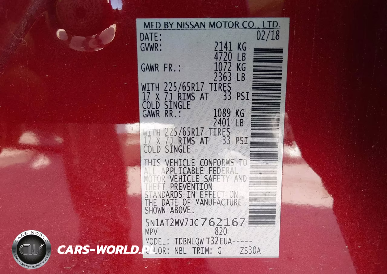 2018 Nissan Rogue Sv VIN:5N1AT2MV7JC762167 - 9