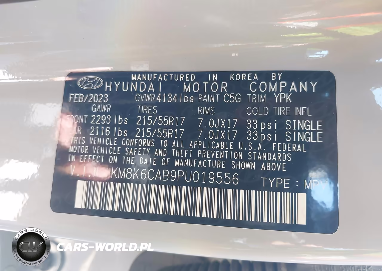 2023 Hyundai Kona Sel VIN:KM8K6CAB9PU019556 - 9