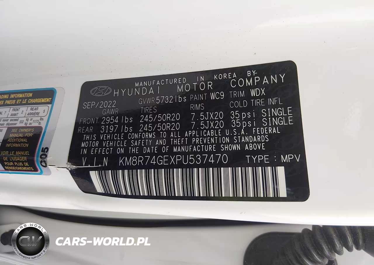 2023 Hyundai Palisade Calligraphy VIN:KM8R74GEXPU537470 - 9