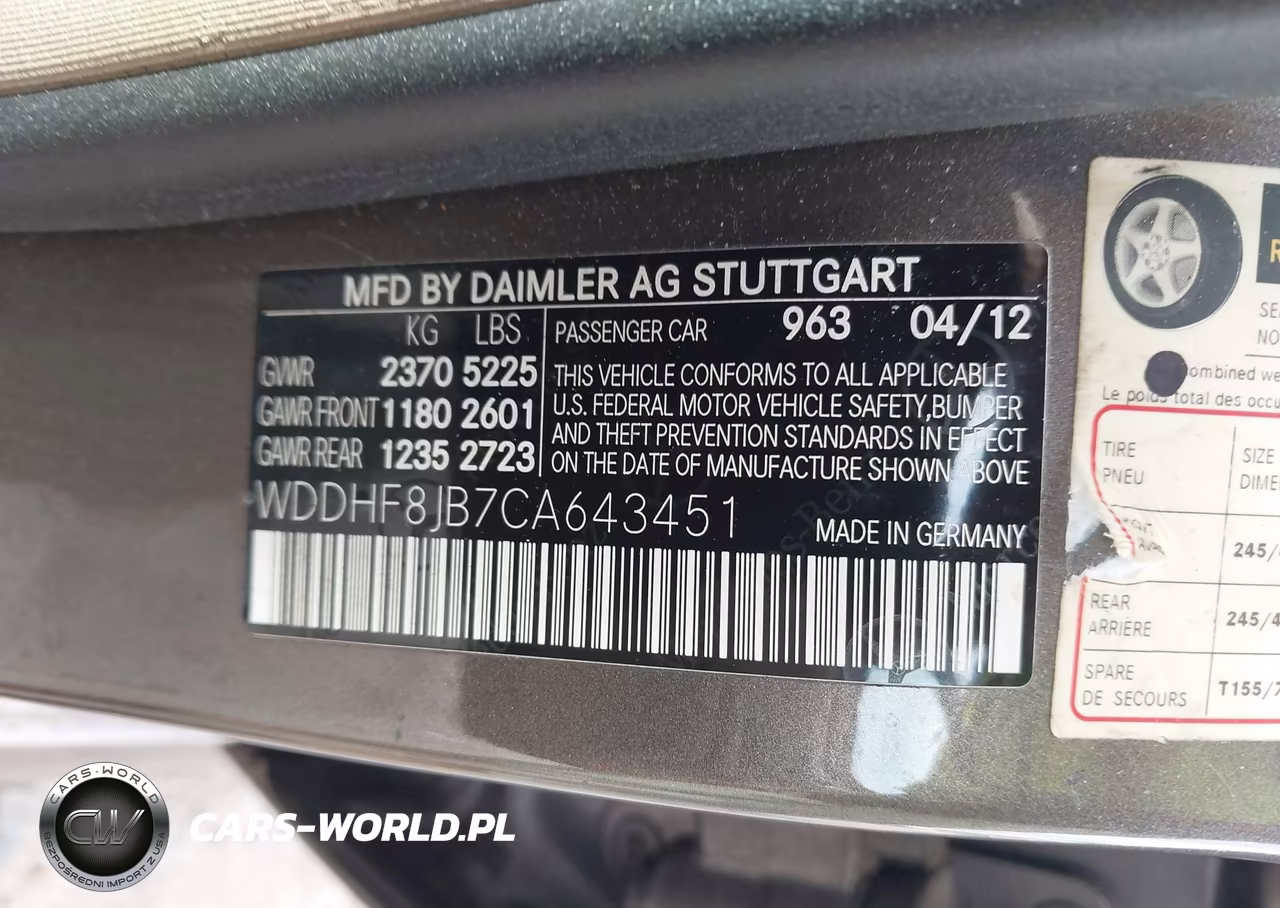 2012 Mercedes-Benz E 350 4Matic VIN:WDDHF8JB7CA643451 - 9