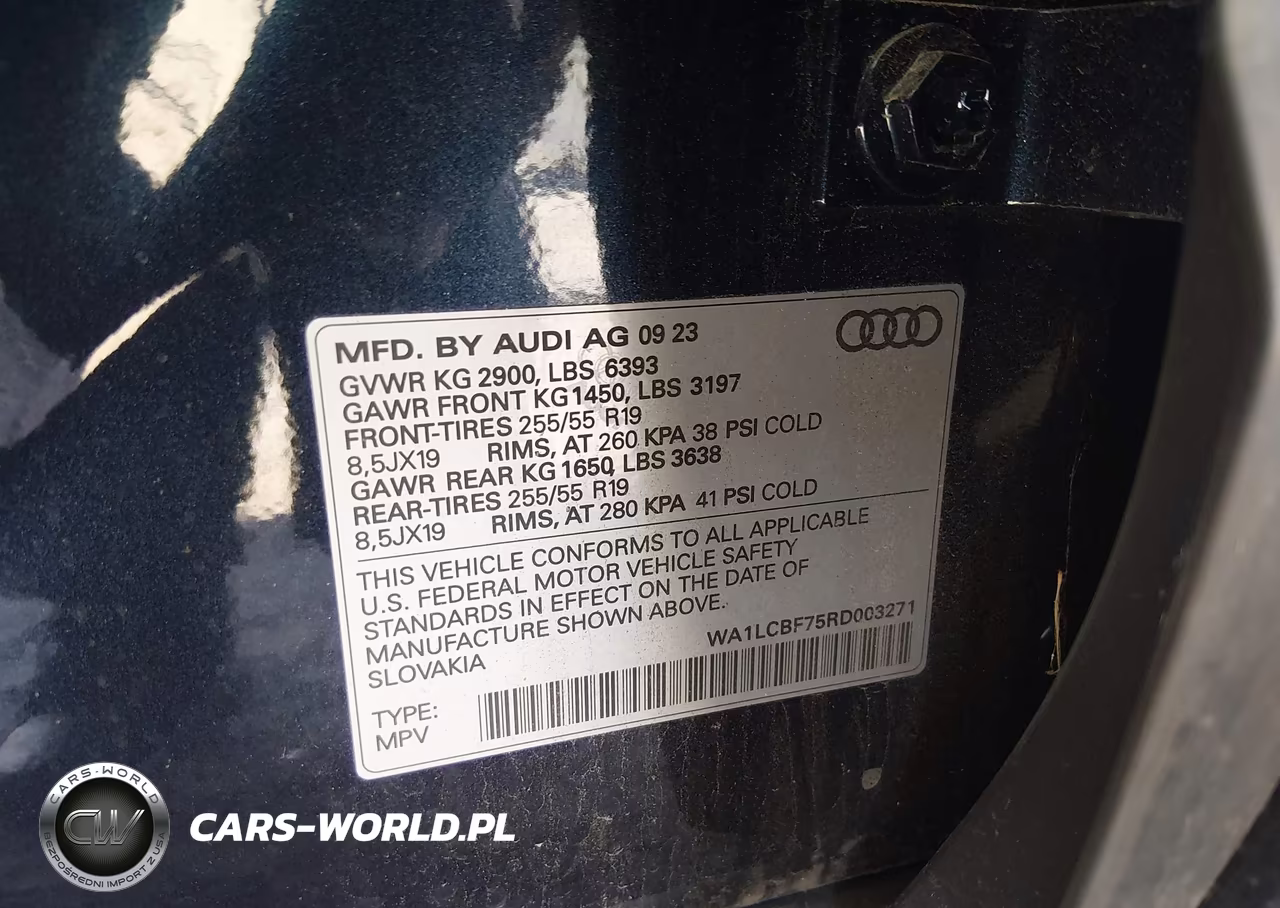 2024 Audi Q7 Premium Plus 45 Tfsi Quattro Tiptronic VIN:WA1LCBF75RD003271 - 9