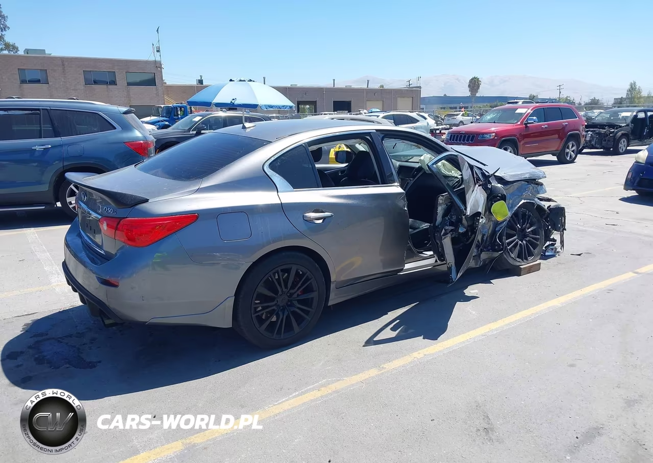 2017 Infiniti Q50 3.0T Red Sport 400 VIN:JN1FV7AR6HM871543 - 4