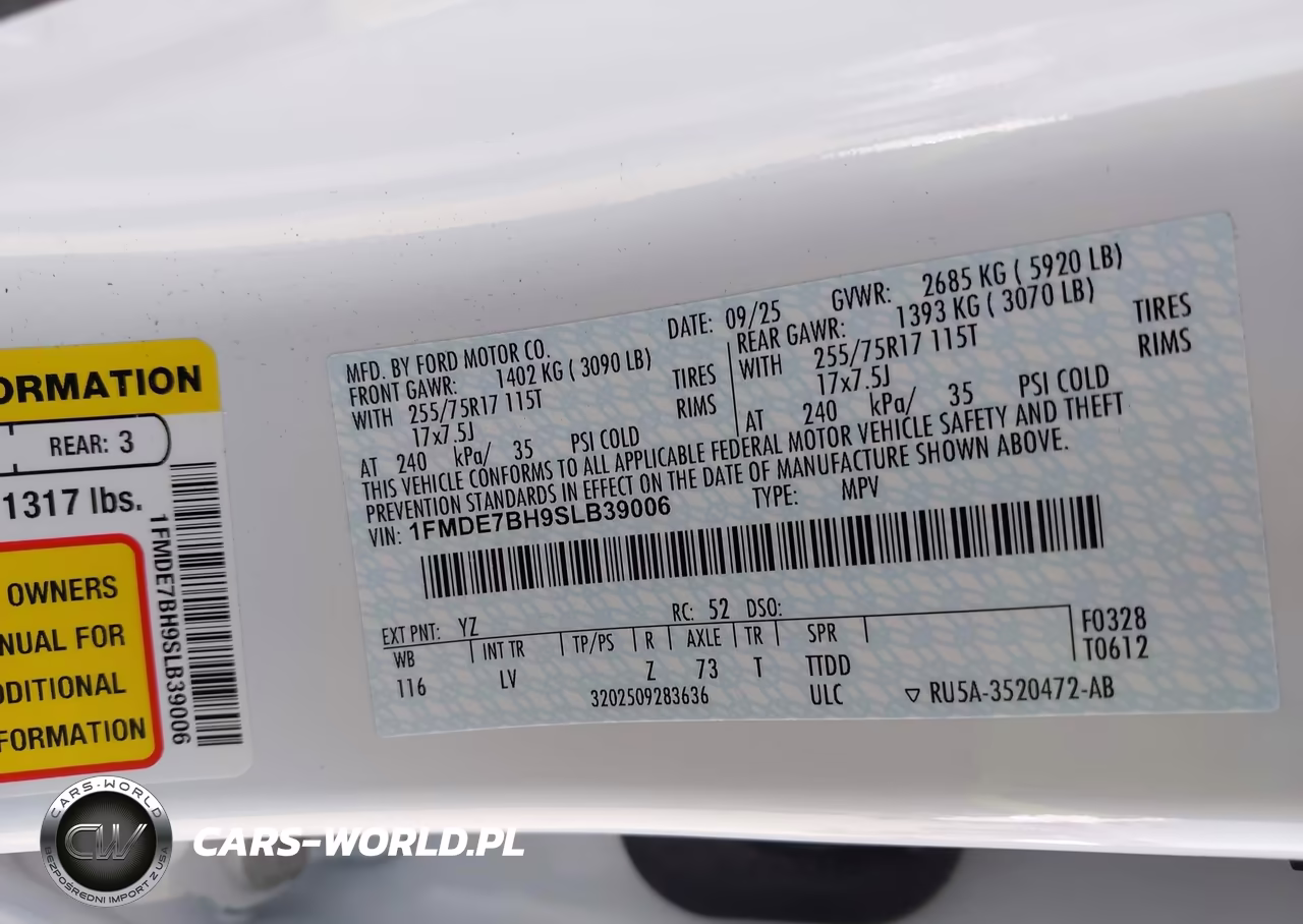 2025 Ford Bronco Big Bend VIN:1FMDE7BH9SLB39006 - 9