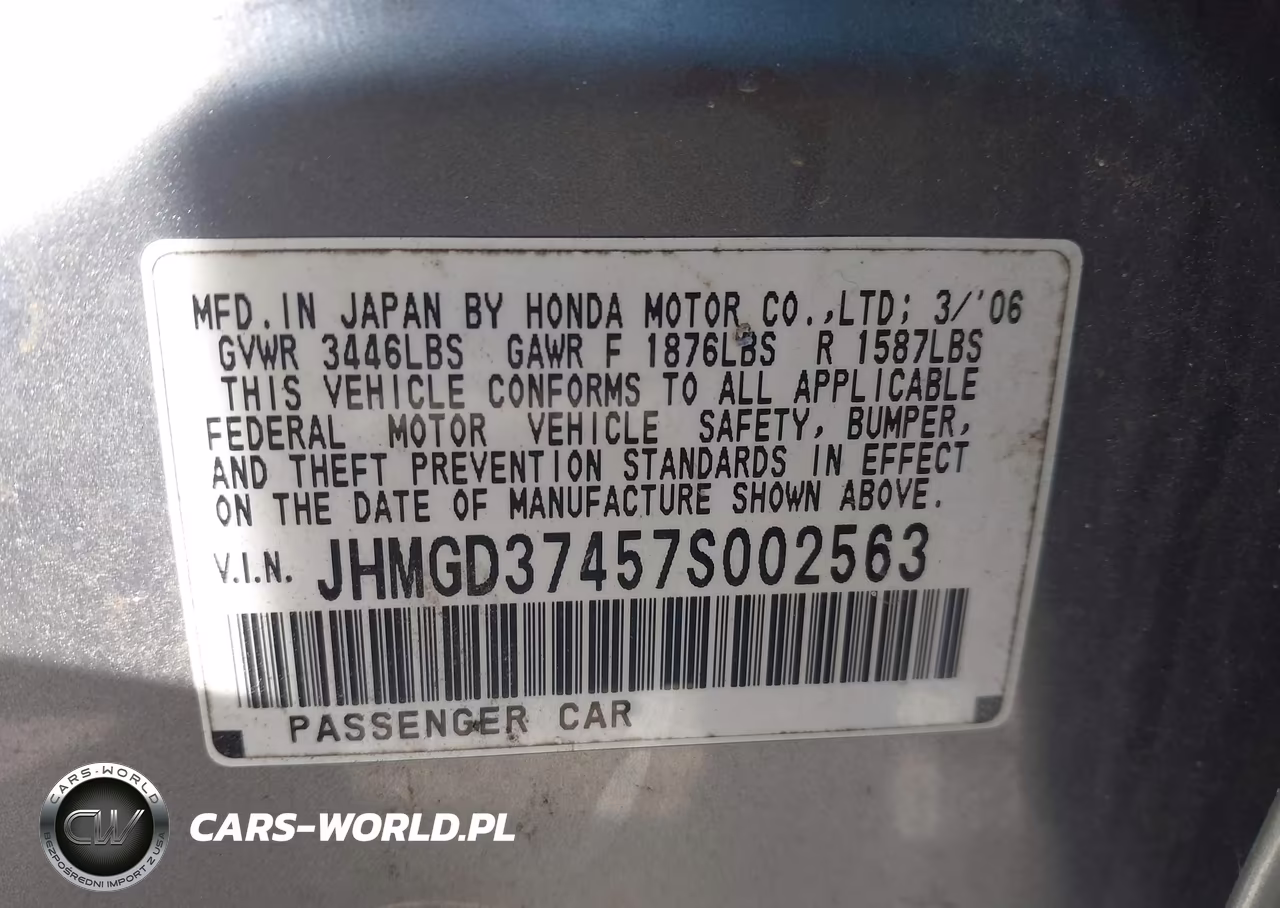 2007 Honda Fit VIN:JHMGD37457S002563 - 9