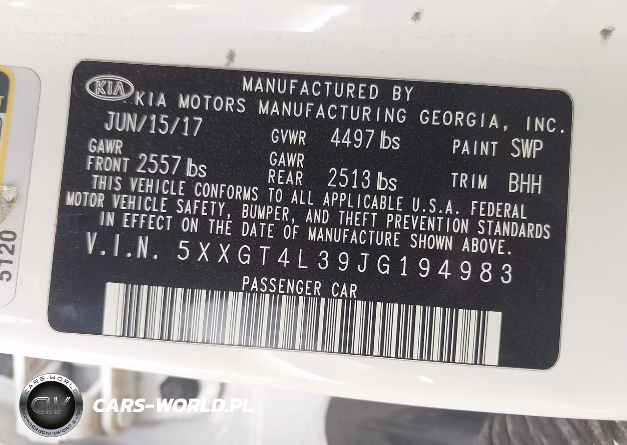 2018 Kia Optima Lx VIN:5XXGT4L39JG194983 - 9