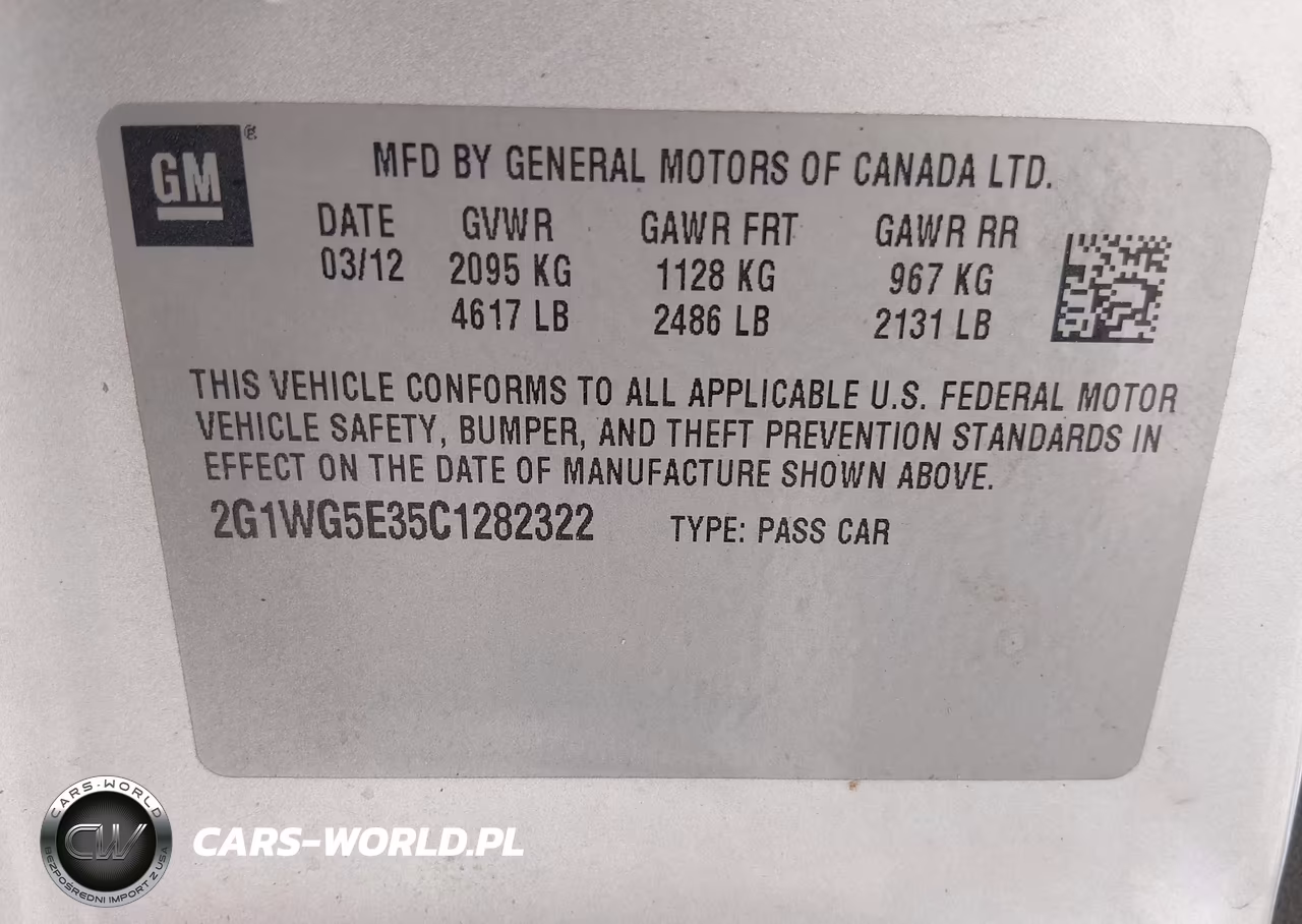 2012 Chevrolet Impala Lt VIN:2G1WG5E35C1282322 - 9
