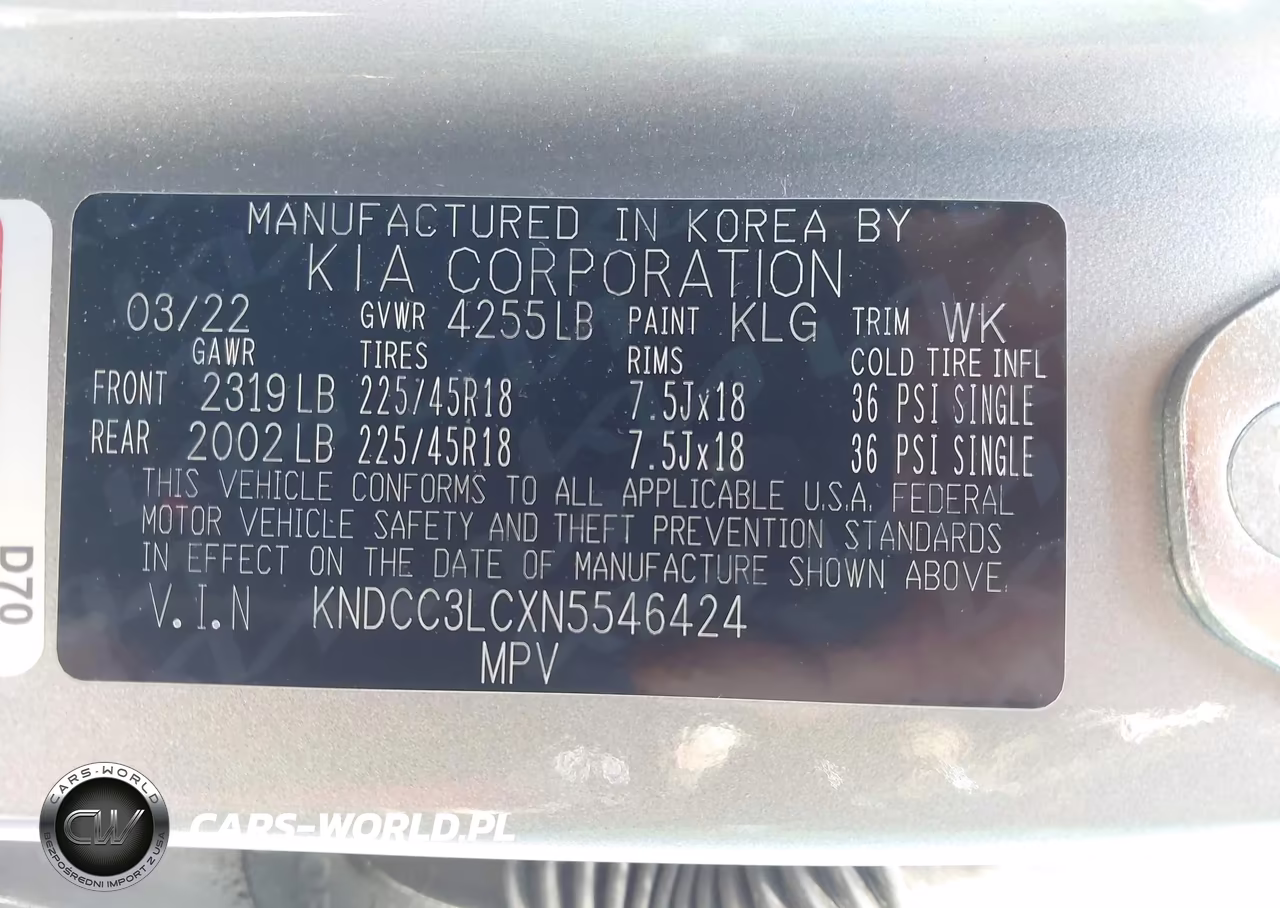 2022 Kia Niro Touring Se VIN:KNDCC3LCXN5546424 - 9