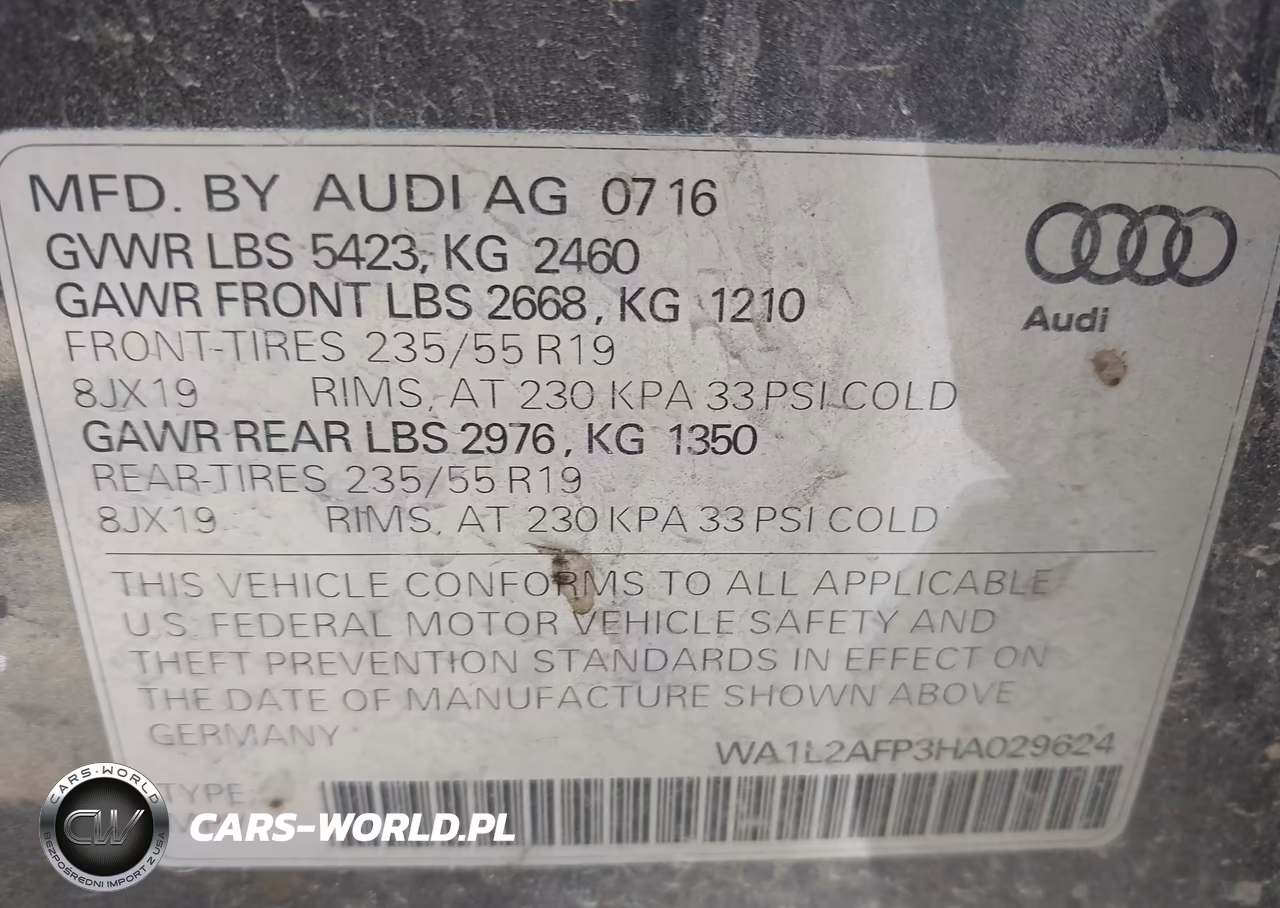 2017 Audi Q5 2.0T Premium VIN:WA1L2AFP3HA029624 - 9
