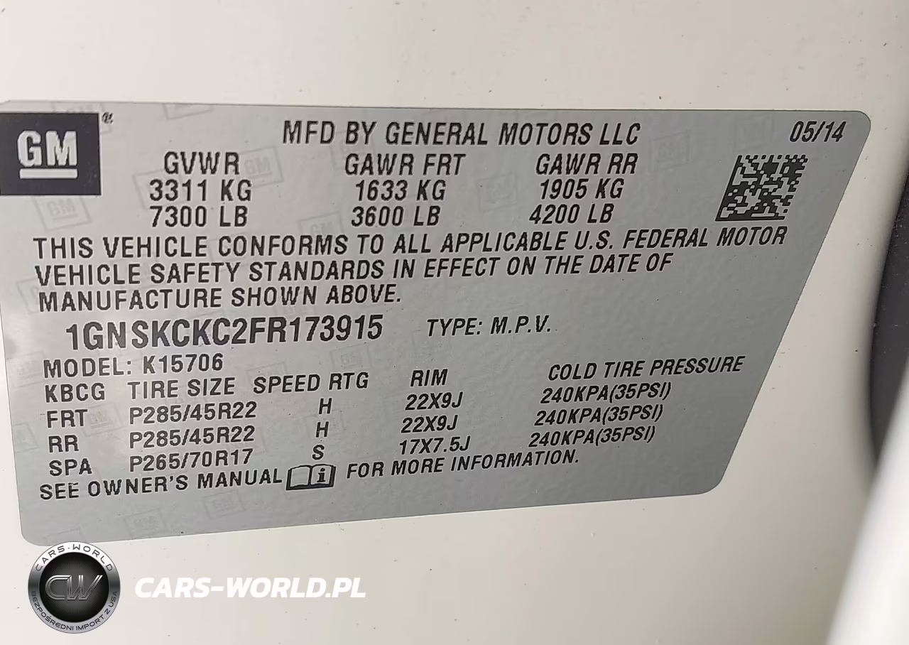 2015 Chevrolet Tahoe Ltz VIN:1GNSKCKC2FR173915 - 9