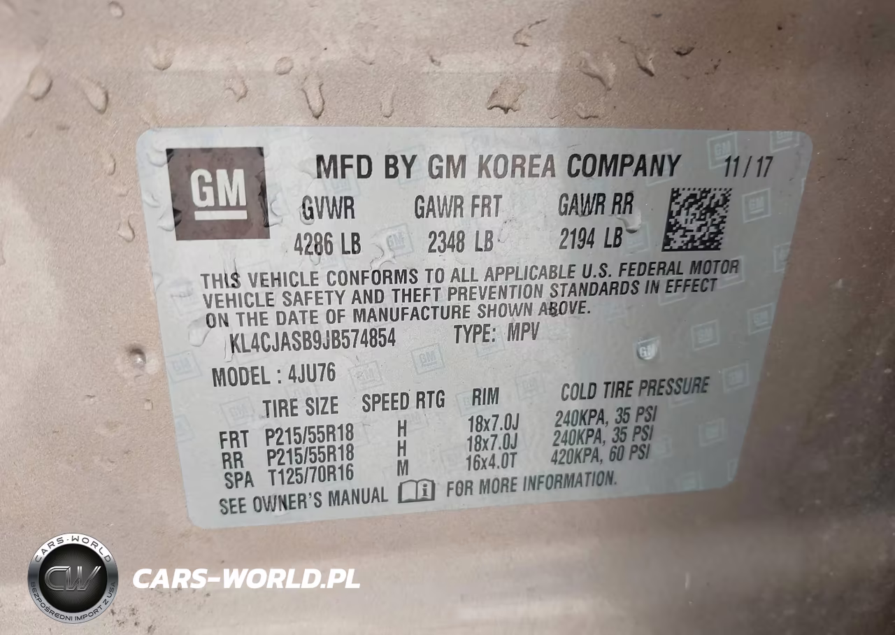 2018 Buick Encore Preferred VIN:KL4CJASB9JB574854 - 9