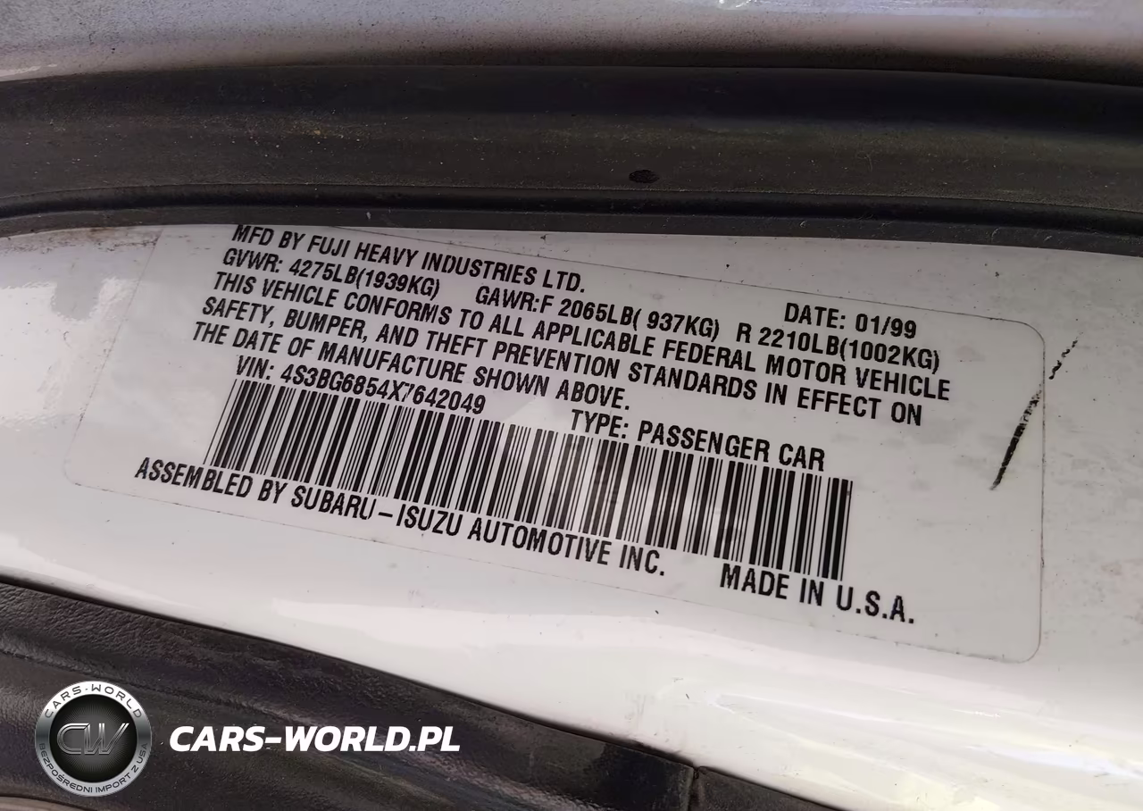 1999 Subaru Legacy 30Th Ann. Outback Ltd.-Outback VIN:4S3BG6854X7642049 - 9