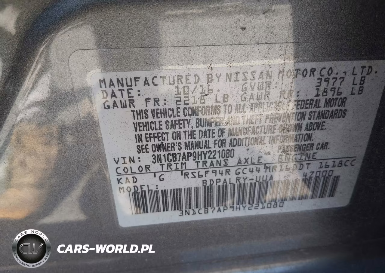 2017 Nissan Sentra Sr Turbo VIN:3N1CB7AP9HY221080 - 9