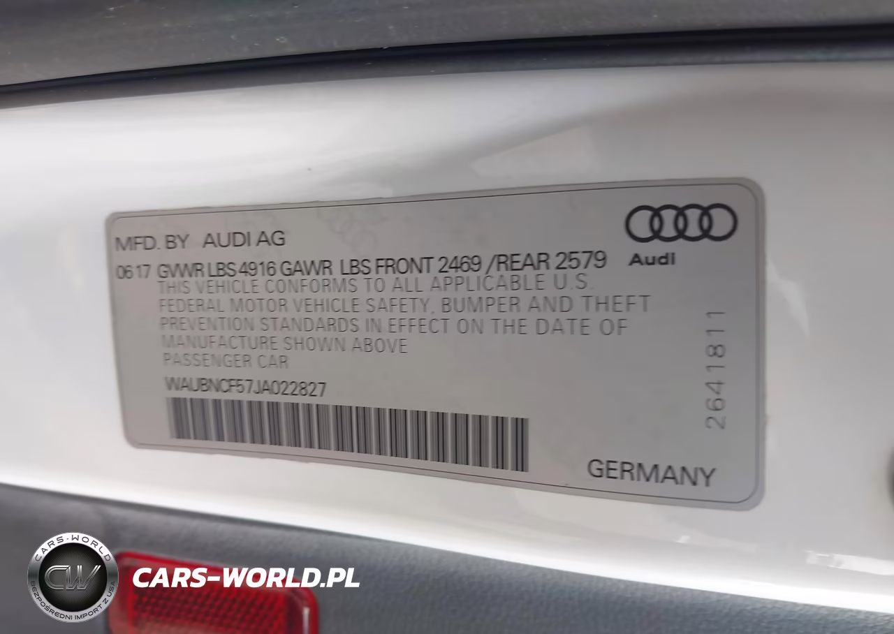 2018 Audi A5 2.0T Premium VIN:WAUBNCF57JA022827 - 9