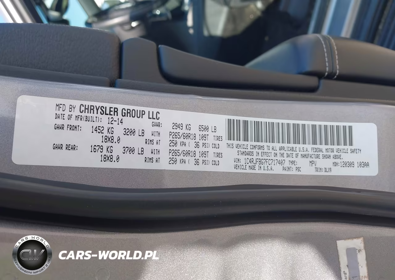 2015 Jeep Grand Cherokee Limited VIN:1C4RJFBG7FC717407 - 9