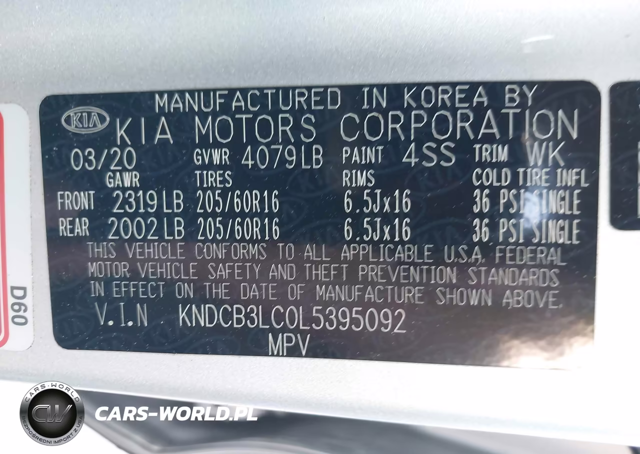 2020 Kia Niro Lx VIN:KNDCB3LC0L5395092 - 9