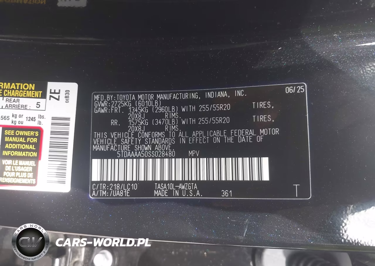 2025 Toyota Grand Highlander Limited VIN:5TDAAAA50SS028480 - 9