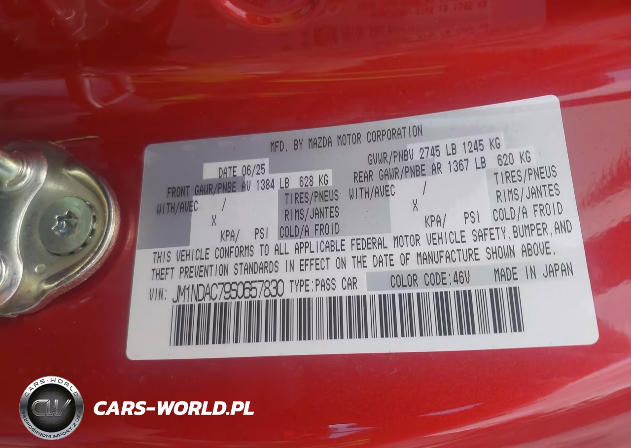 2025 Mazda Mx-5 Miata Club VIN:JM1NDAC79S0657830 - 9