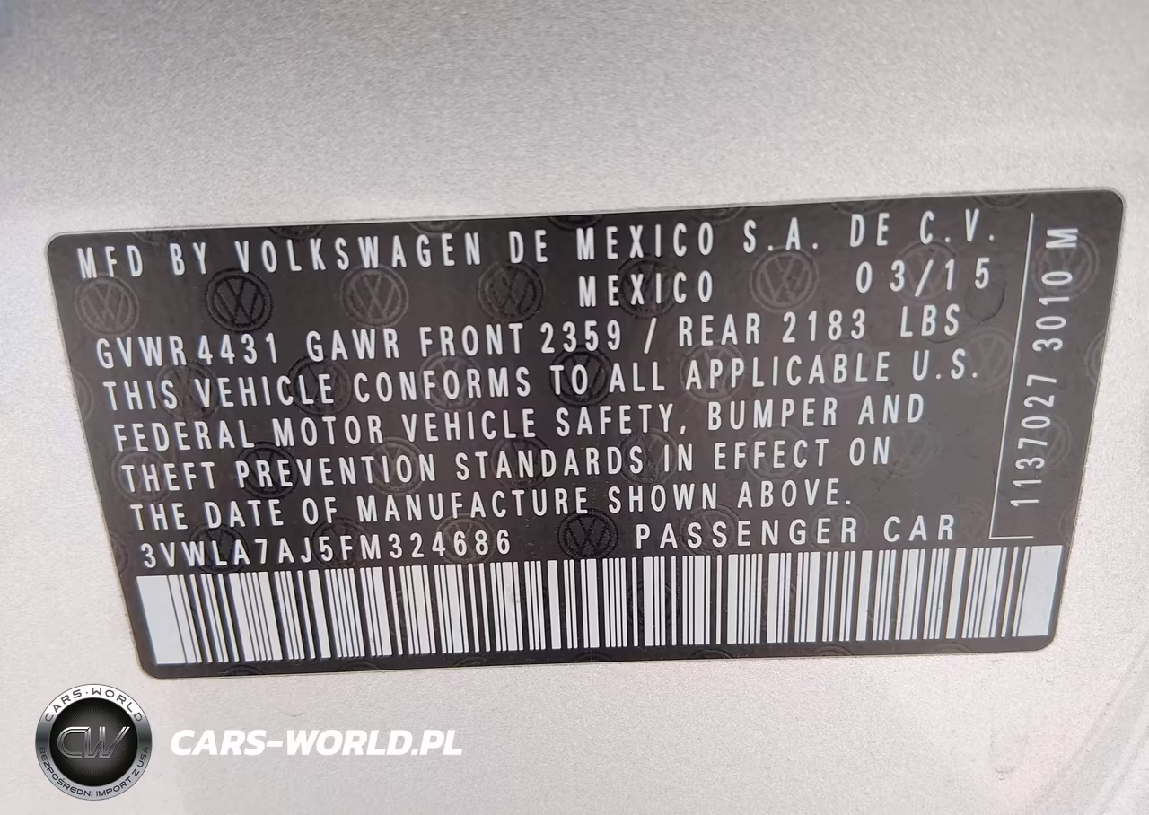 2015 Volkswagen Jetta 2.0L Tdi Se VIN:3VWLA7AJ5FM324686 - 9