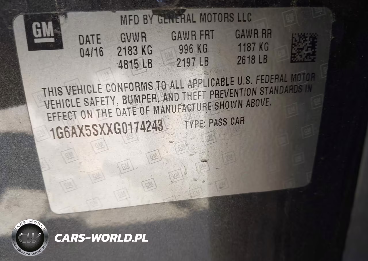 2016 Cadillac Cts Luxury Collection VIN:1G6AX5SXXG0174243 - 9