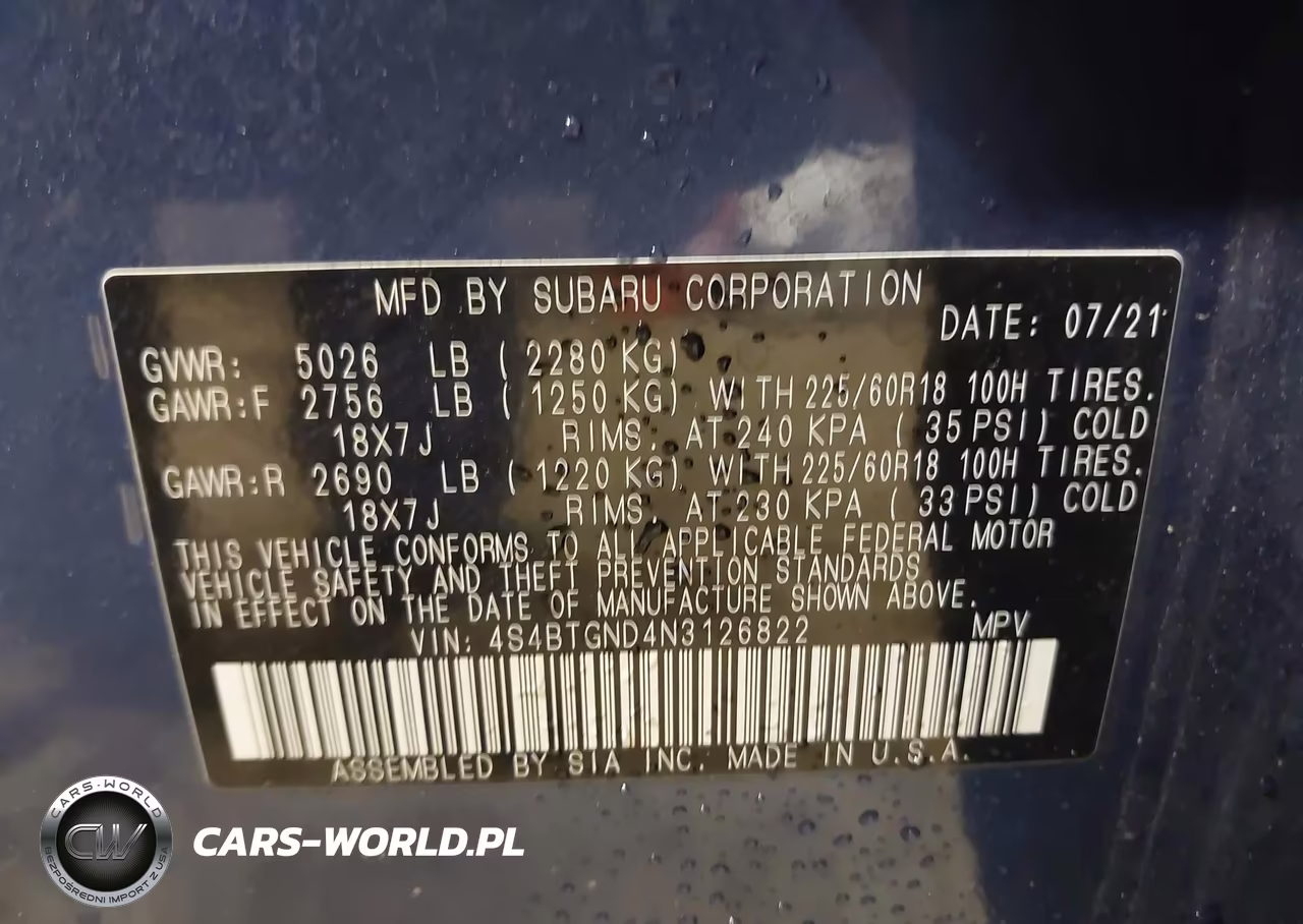 2022 Subaru Outback Limited Xt VIN:4S4BTGND4N3126822 - 9