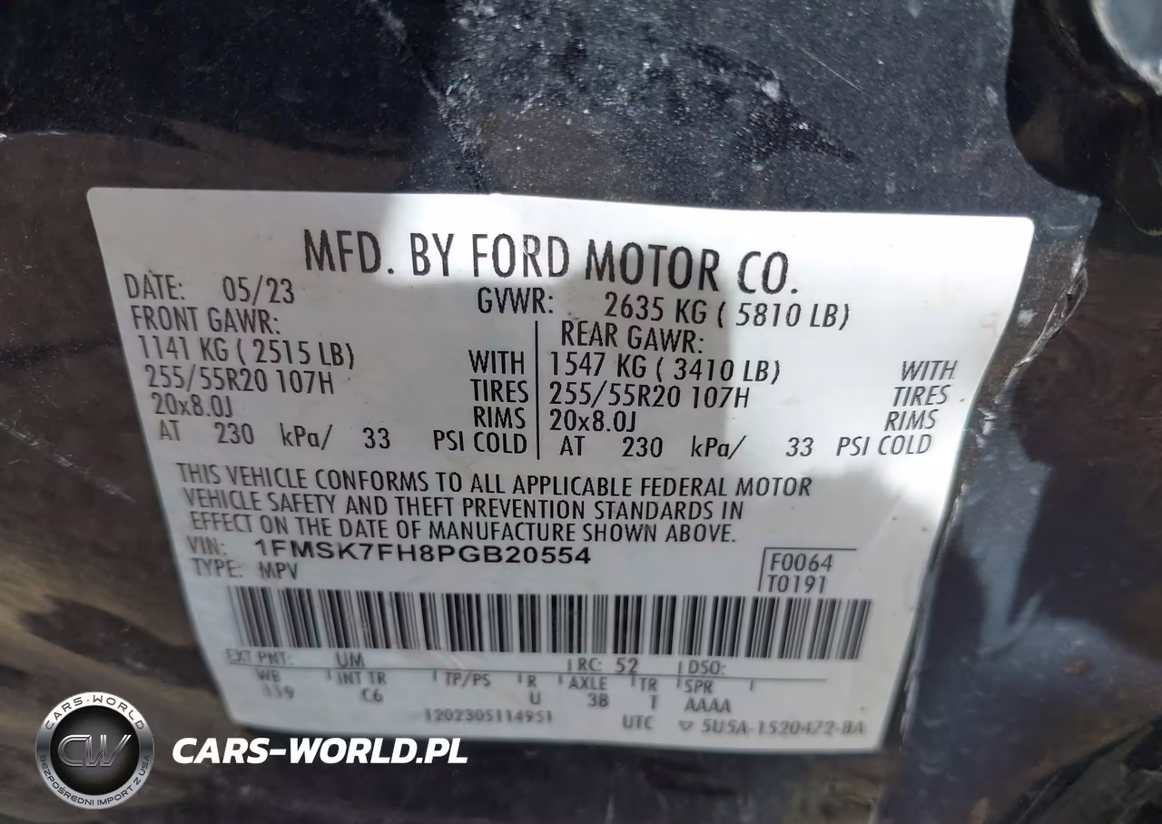 2023 Ford Explorer Limited VIN:1FMSK7FH8PGB20554 - 9