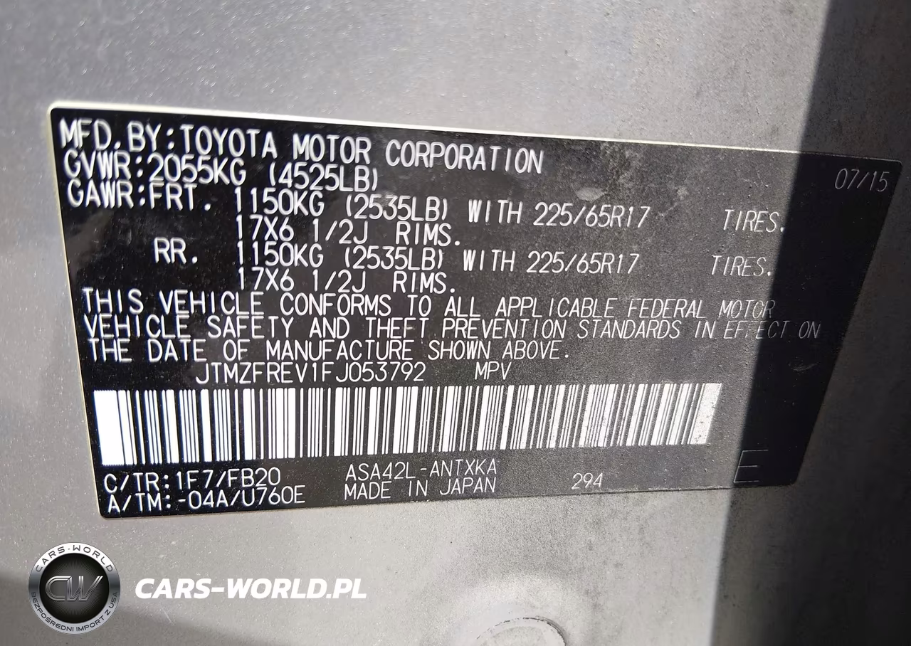 2015 Toyota Rav4 Le VIN:JTMZFREV1FJ053792 - 9