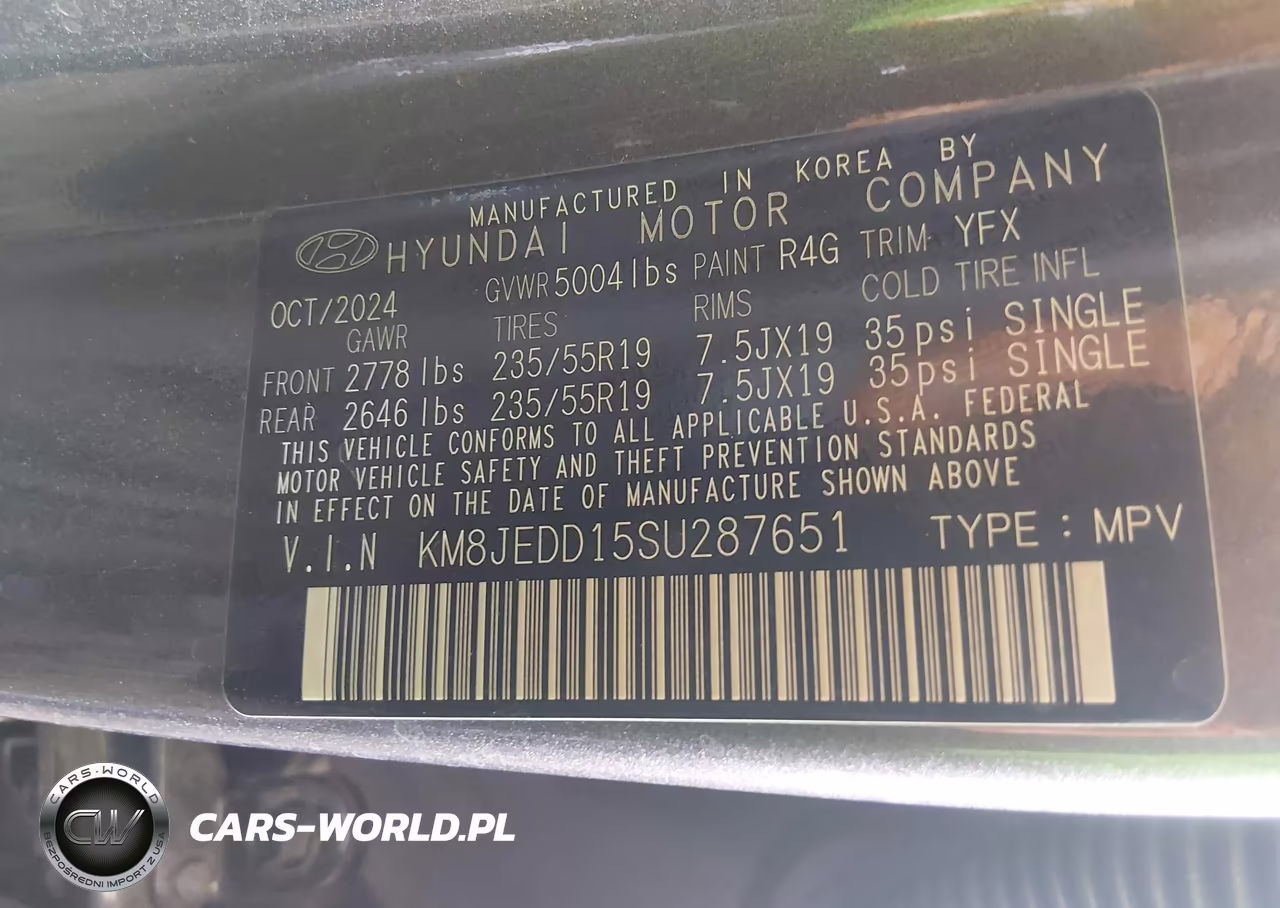 2025 Hyundai Tucson Hybrid Limited VIN:KM8JEDD15SU287651 - 9