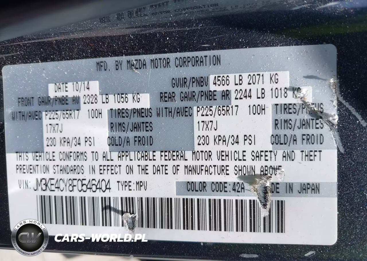 2015 Mazda Cx-5 Touring VIN:JM3KE4CY8F0546404 - 9