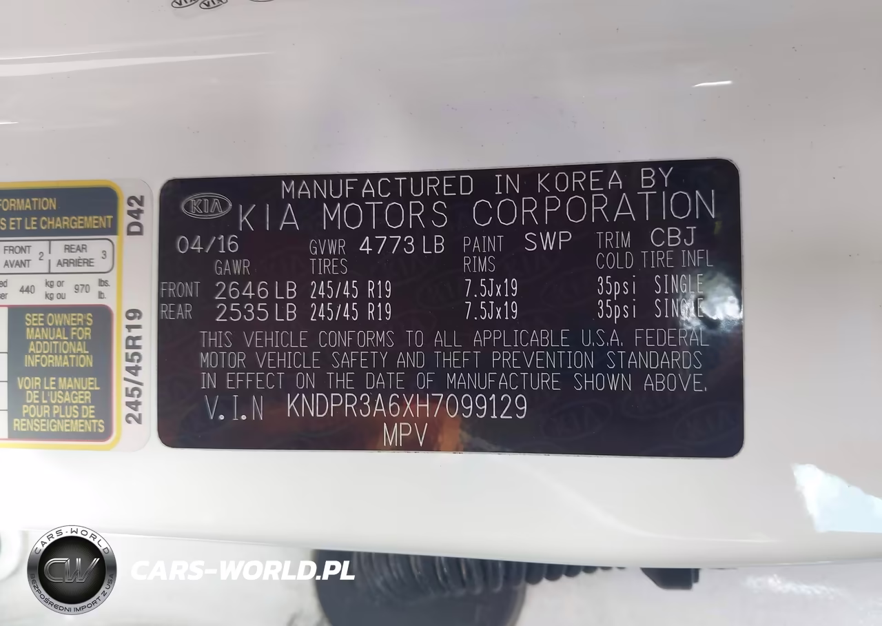 2017 Kia Sportage Sx Turbo VIN:KNDPR3A6XH7099129 - 9