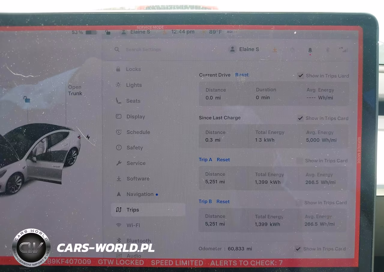 2019 Tesla Model 3 Long Range-Performance VIN:5YJ3E1EB9KF407009 - 7