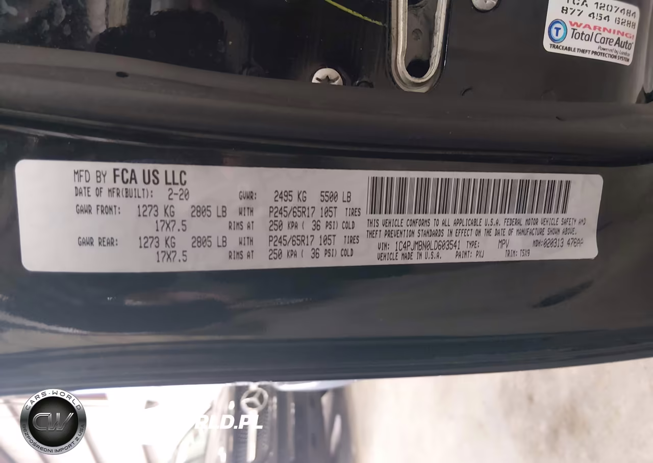 2020 Jeep Cherokee Trailhawk 4X4 VIN:1C4PJMBN0LD603541 - 9