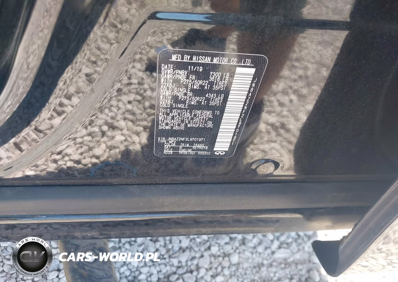 2020 Infiniti Qx80 Luxe VIN:JN8AZ2NF2L9701971 - 9