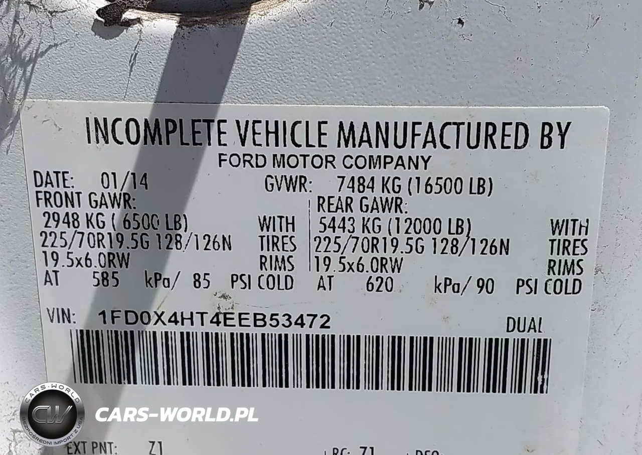 2014 Ford F-450 Chassis Xl VIN:1FD0X4HT4EEB53472 - 8